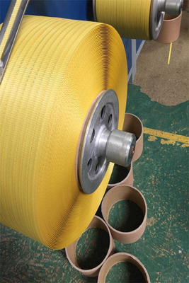 PP Polypropylene প্লাস্টিক টেপ ব্যান্ড স্ট্র্যাপ উত্পাদন লাইন 100% পুনর্ব্যবহৃত উপাদান ব্যবহার করে