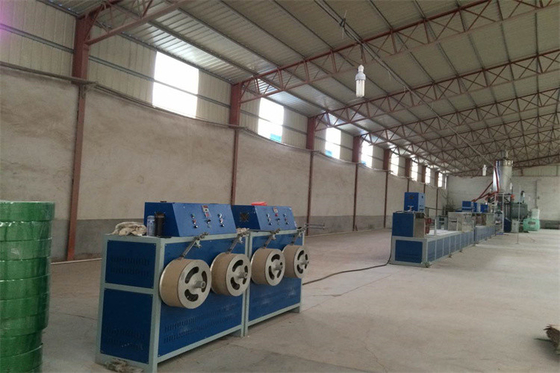 PP Polypropylene প্লাস্টিক টেপ ব্যান্ড স্ট্র্যাপ উত্পাদন লাইন 100% পুনর্ব্যবহৃত উপাদান ব্যবহার করে